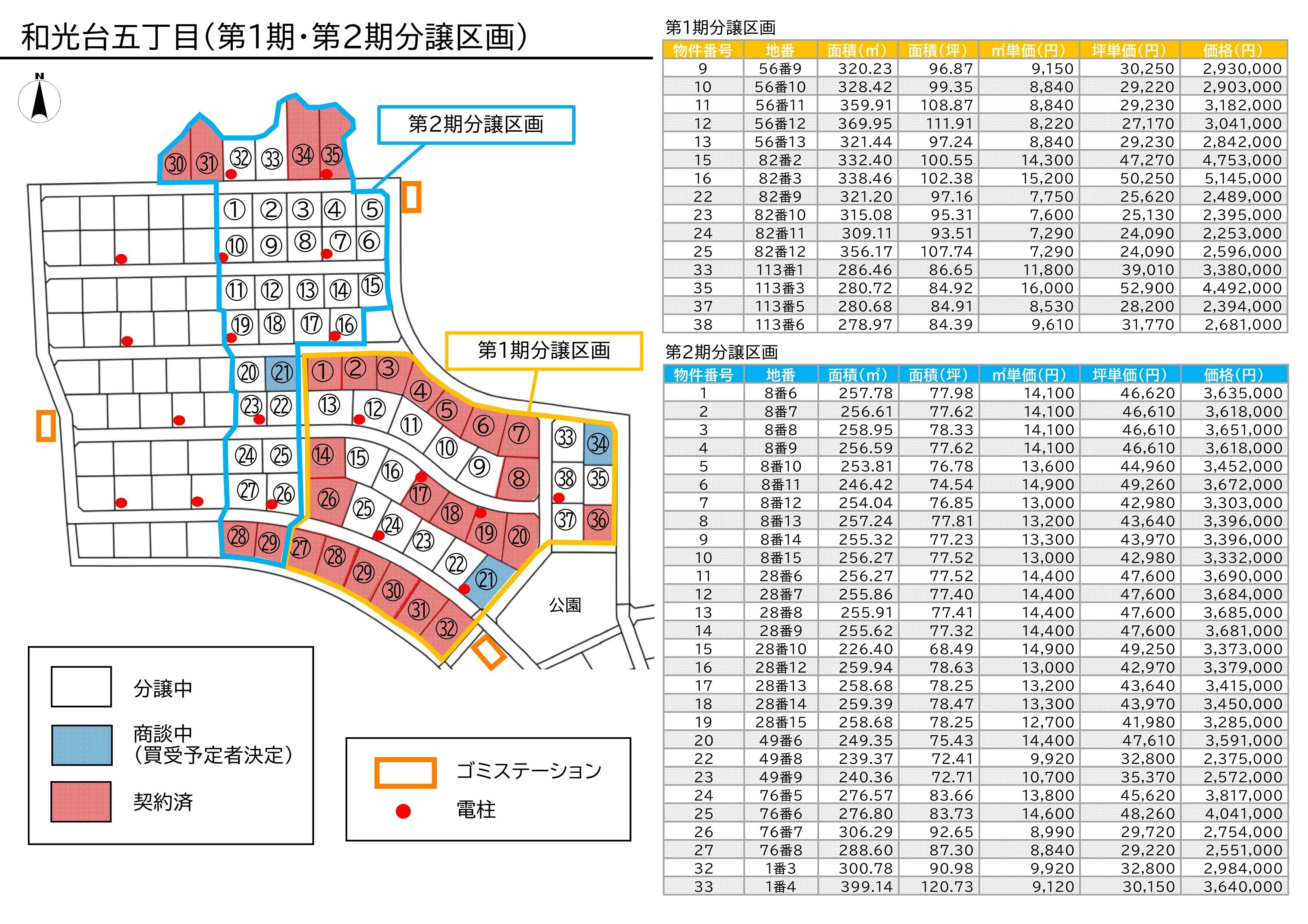 区画図・価格表