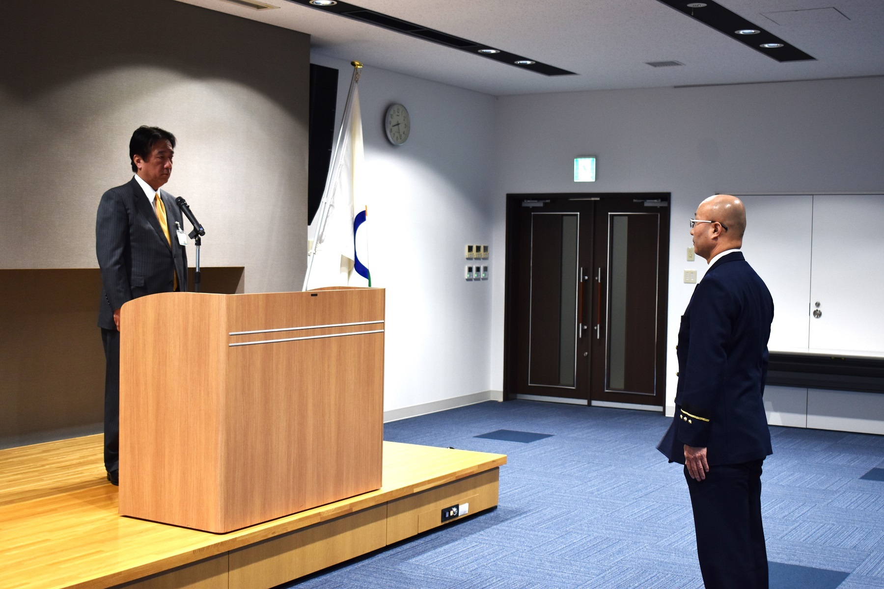 市長、消防長訓示