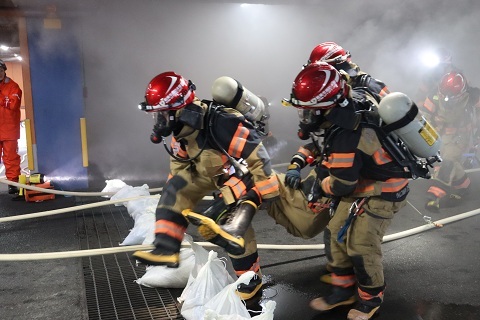 退避できなかった隊員の救出