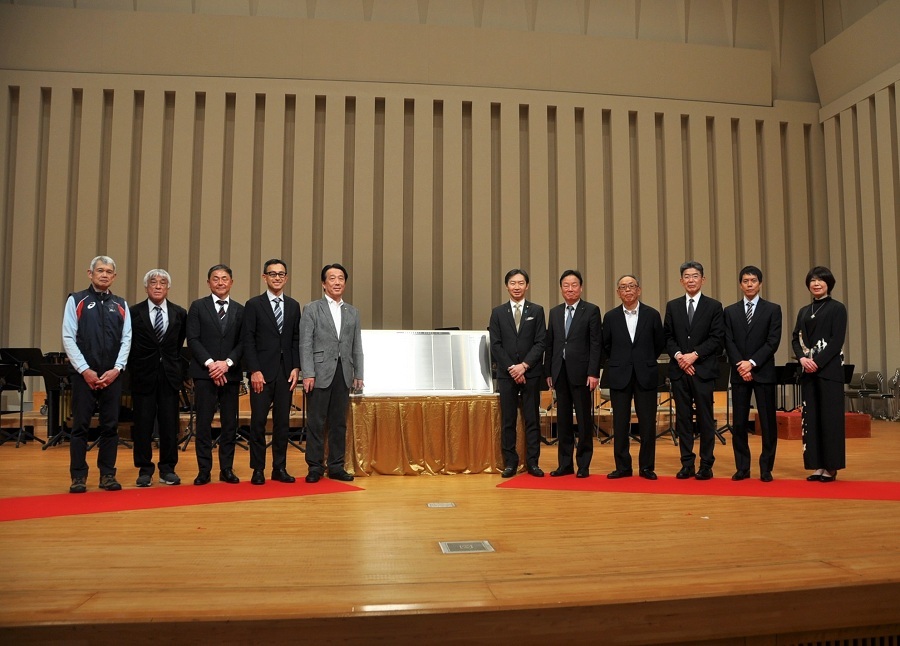 全日本競歩能美大会プレイベント　50回記念銘板除幕セレモニー