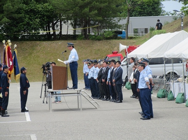 自衛消防団技能演習