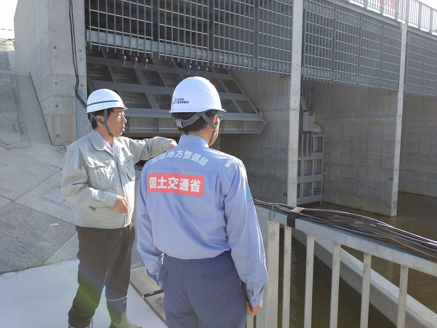 熊田川樋門視察
