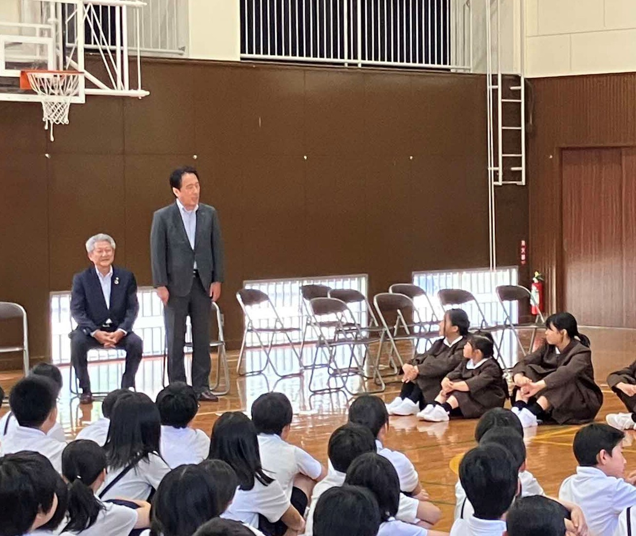 珠洲市正院小学校訪問
