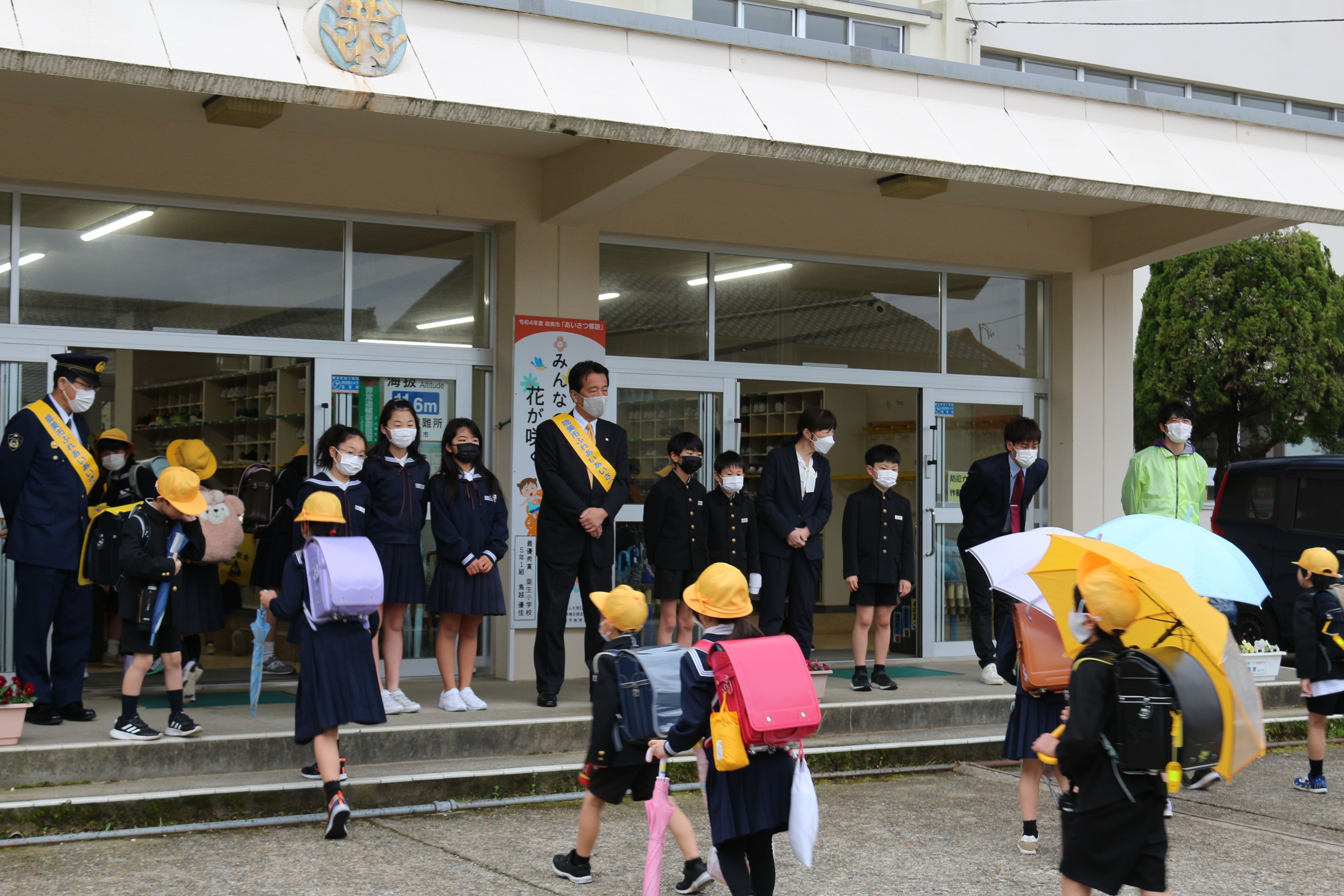 あいさつデーの様子