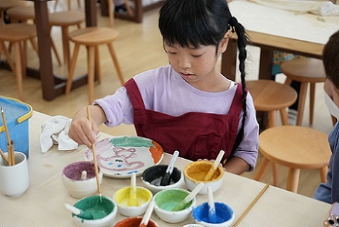 皿の絵付け体験