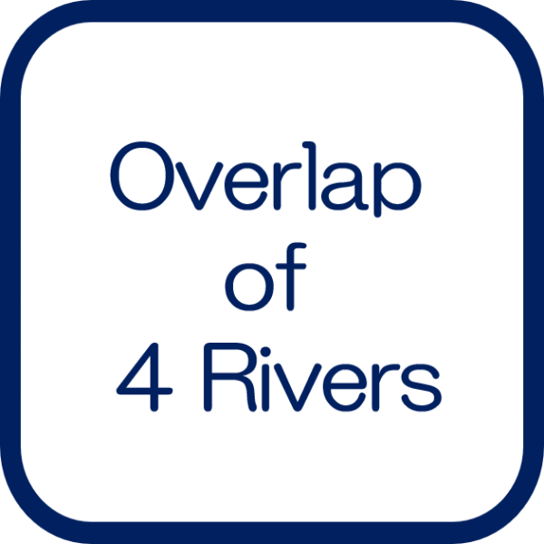 Overlap of 4 Rivers