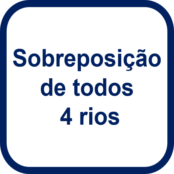 Sobreposição de todos 4 rios
